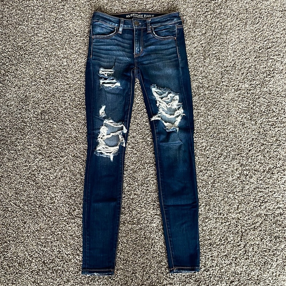 American Eagle Ripped Skinny Jeans